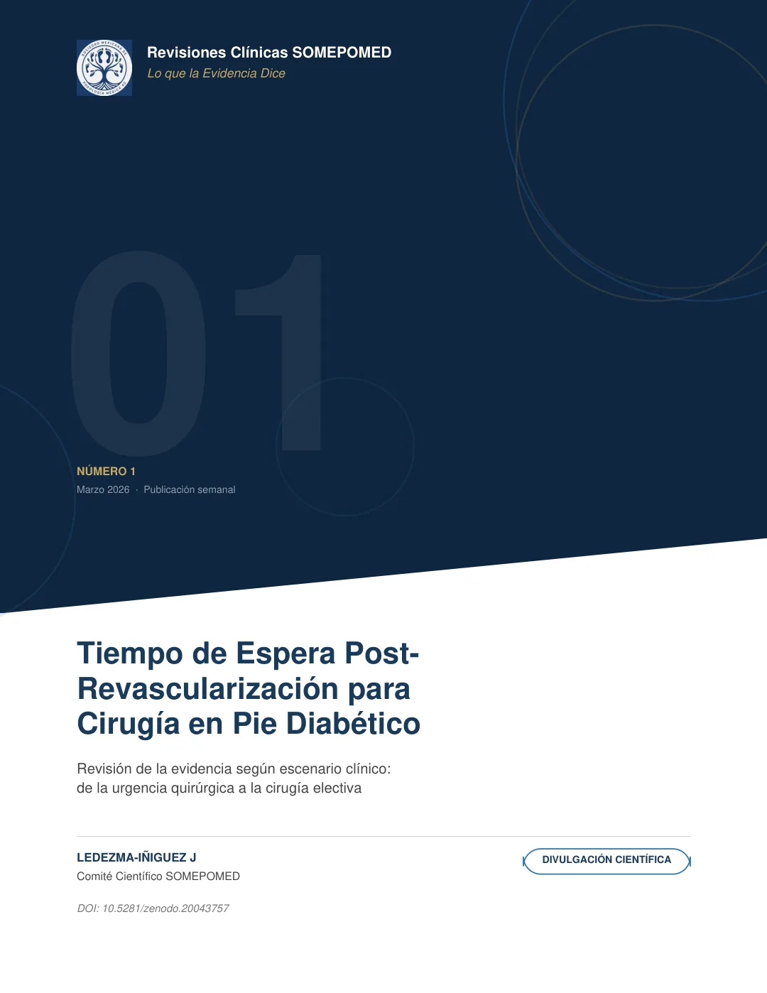 Portada de la Revisión 01: Tiempo de espera post-revascularización