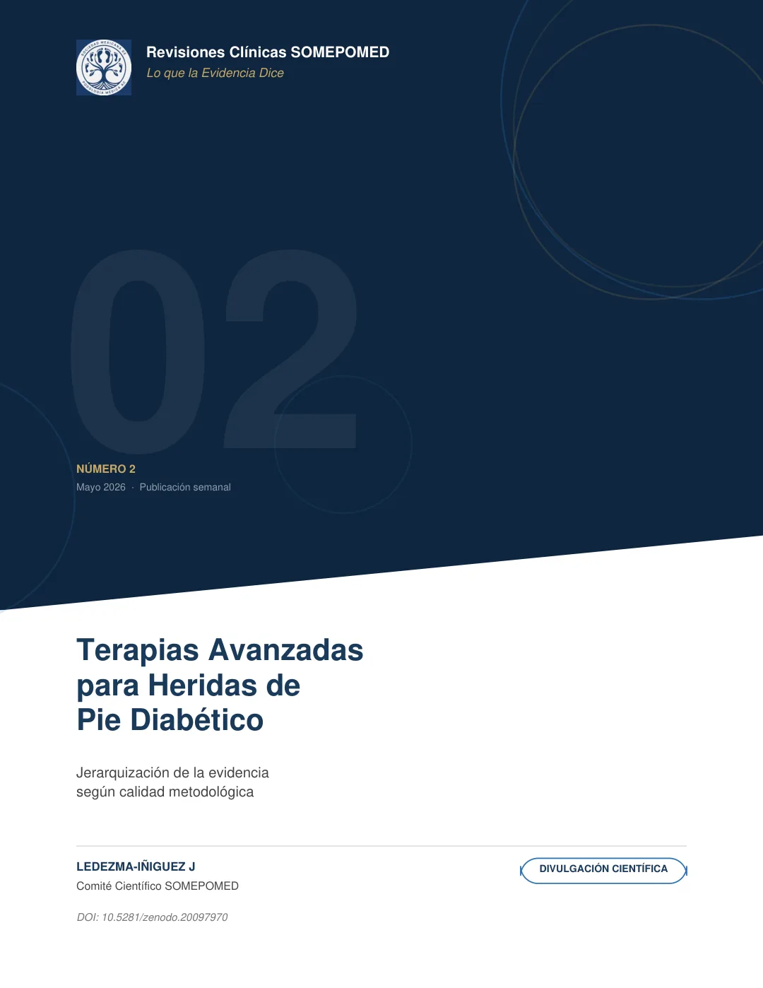 Portada de la Revisión 02: Terapias avanzadas para heridas