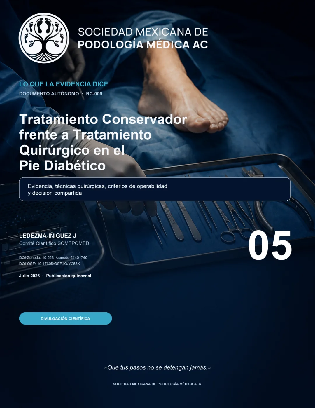 Portada de la Revisión 05: Tratamiento conservador vs. quirúrgico